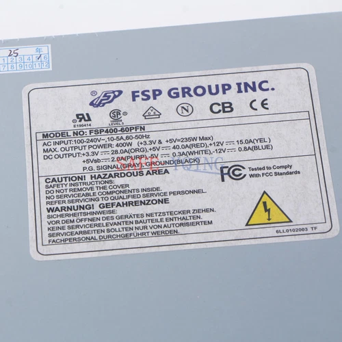 1x Industrial Power Supply FSP400-60PFN 400W