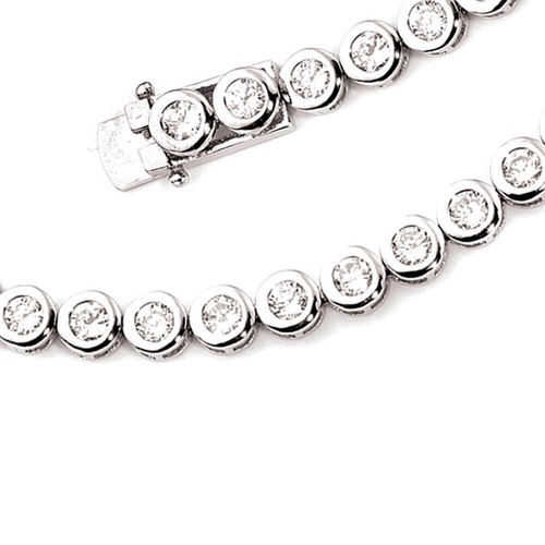 NKlaus Bracciale In Argento 925 Con Catena A Serpente Rotonda | Lunghezza 19cm, Larghezza 1,06 Mm, Gioiello Donna