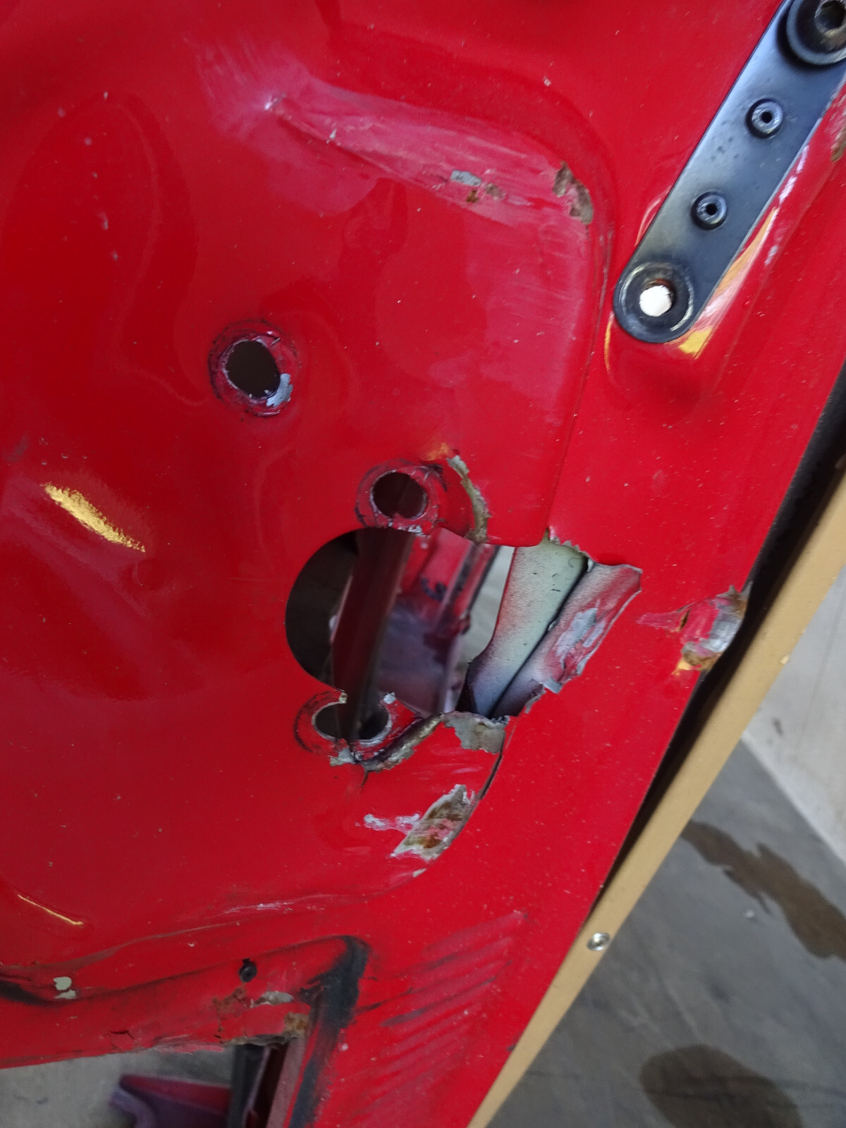 Ferrari 355 - LH Door Skin- Red-Damaged  P/N 64477100