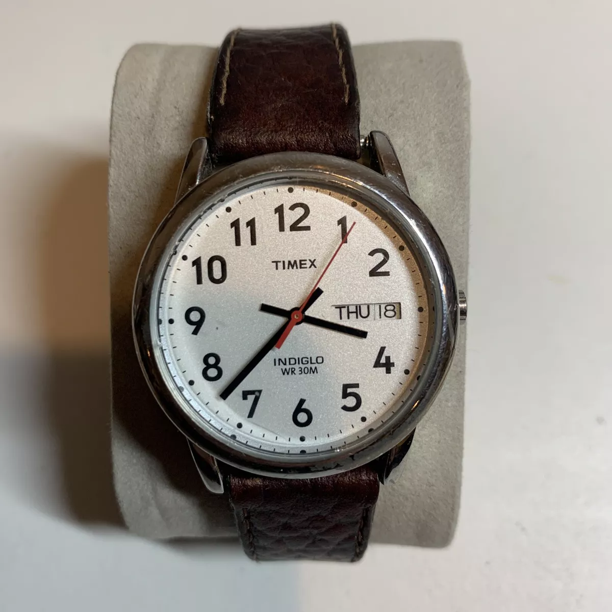 TIMEX INDIGLO WR 30M CR2016 CELL WATCH WHITE DIAL