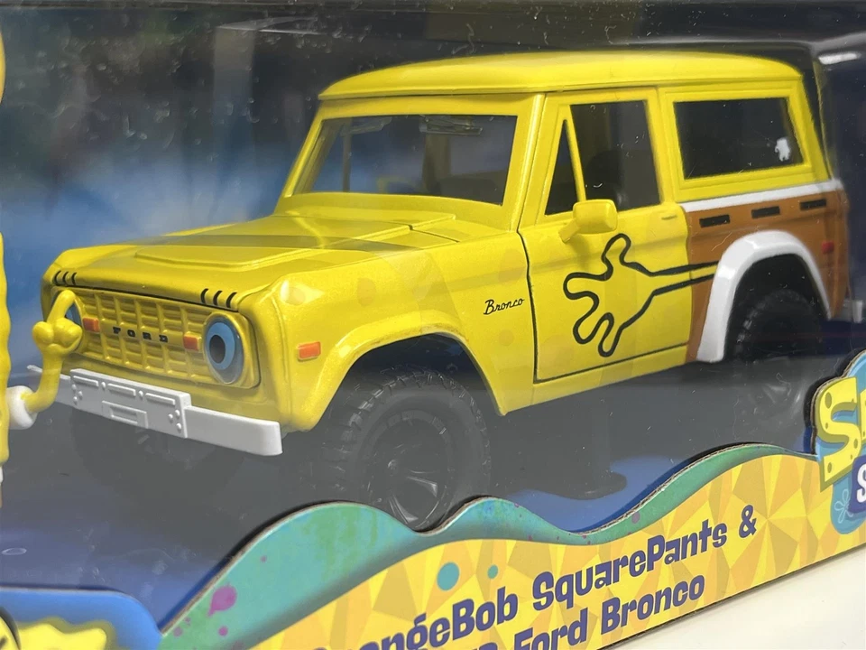 Spongebob Squarepants Figure 1973 Ford Bronco 1:24 Scale Jada 35467 - Image 4 of 4