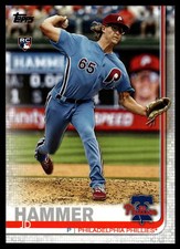 2019 Topps Update JD Hammer US27 Philadelphia Phillies Rookie RC Baseball Card