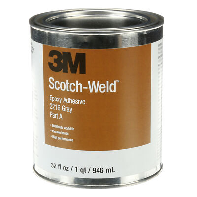 3M Scotch-Weld Epoxy Adhesive 2216, Gray, Part B/A, 1 Quart