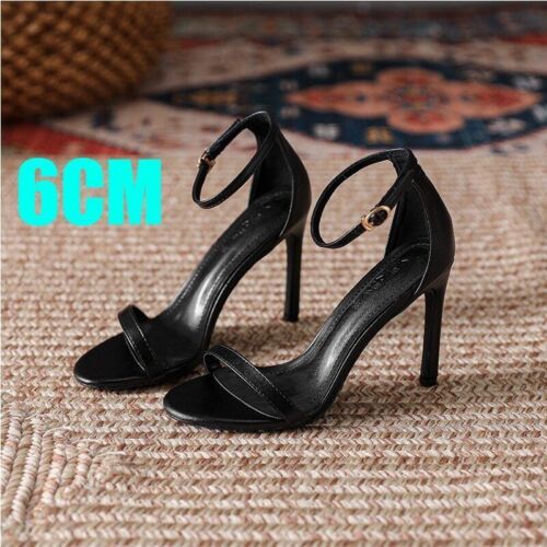 2023 Women Ankle Strap Stiletto Heel Sandals Wedding Party Shoes Pumps High Heel - Picture 23 of 36