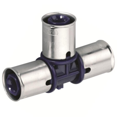 2 x Wavin Tigris K1 25mm Press Fit Equal T-Stücke. T-Shirt 3023347