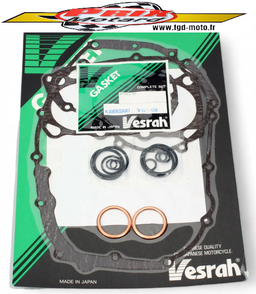 Kit joints moteur Kawasaki GPZ 305 excellence japonaise pour restauration authentique 83-87