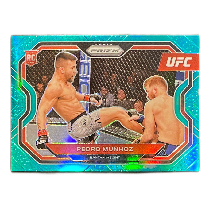 Pedro Munhoz 2021 Panini Prizm RC Rookie Teal /49 UFC
