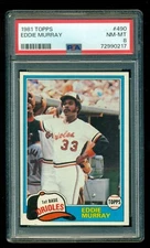 1981 Topps #490 Eddie Murray PSA 8