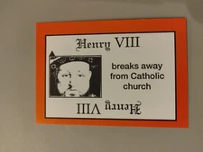 PERSPECTIVE Time Line Game 1992 card used HENRY VIII World History free shipping