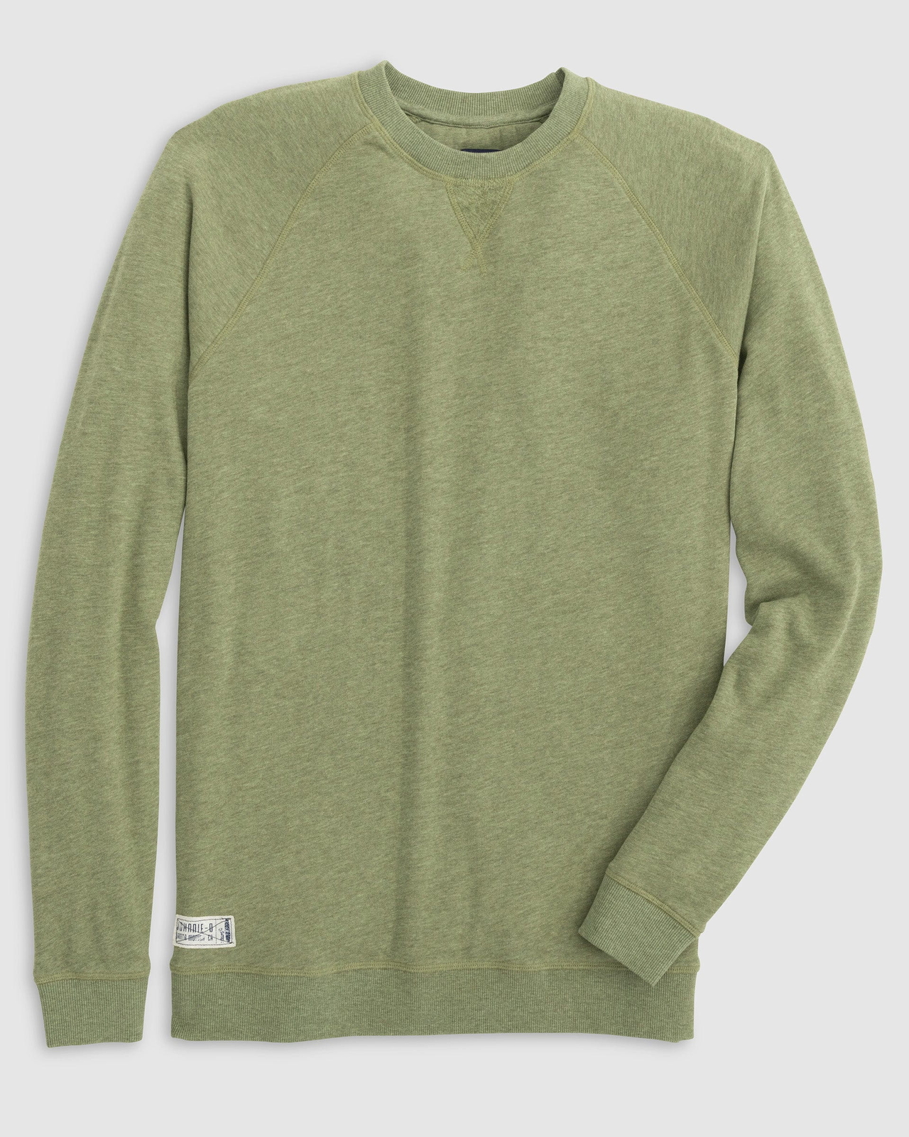 johnnie-O Heathered Pamlico Fleece Sweatshirt Evergreen Size L