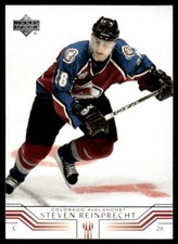2001-02 Upper Deck #48 Steven Reinprecht Colorado Avalanche Hockey Card