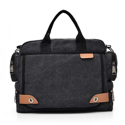 Herren Umhängetasche Canvas Schultertasche Reisehandtasche Freizeit Schultertasche - Bild 7 von 24