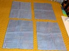 SET OF 4 VTG. HAND MADE PATCHWORK QUILT PLACEMATS  18" WIDE x 14" REVERSABLE — photo 3