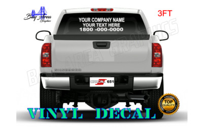 Custom Sign Vinyl Window Decal Your  -Text-Logo-Info Outdoor Vinyl 36''w 