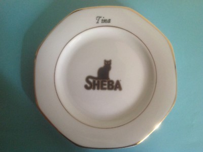 VINTAGE SLETMANN WELDEN SHEBA KATZENFUTTERTELLER ''TINA''