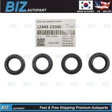 OEM 4x Spark Plug Tube Seals for 1996-16 Hyundai Kia Multiple Models 22443-23001