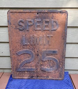 Vintage Speed Limit Sign | eBay