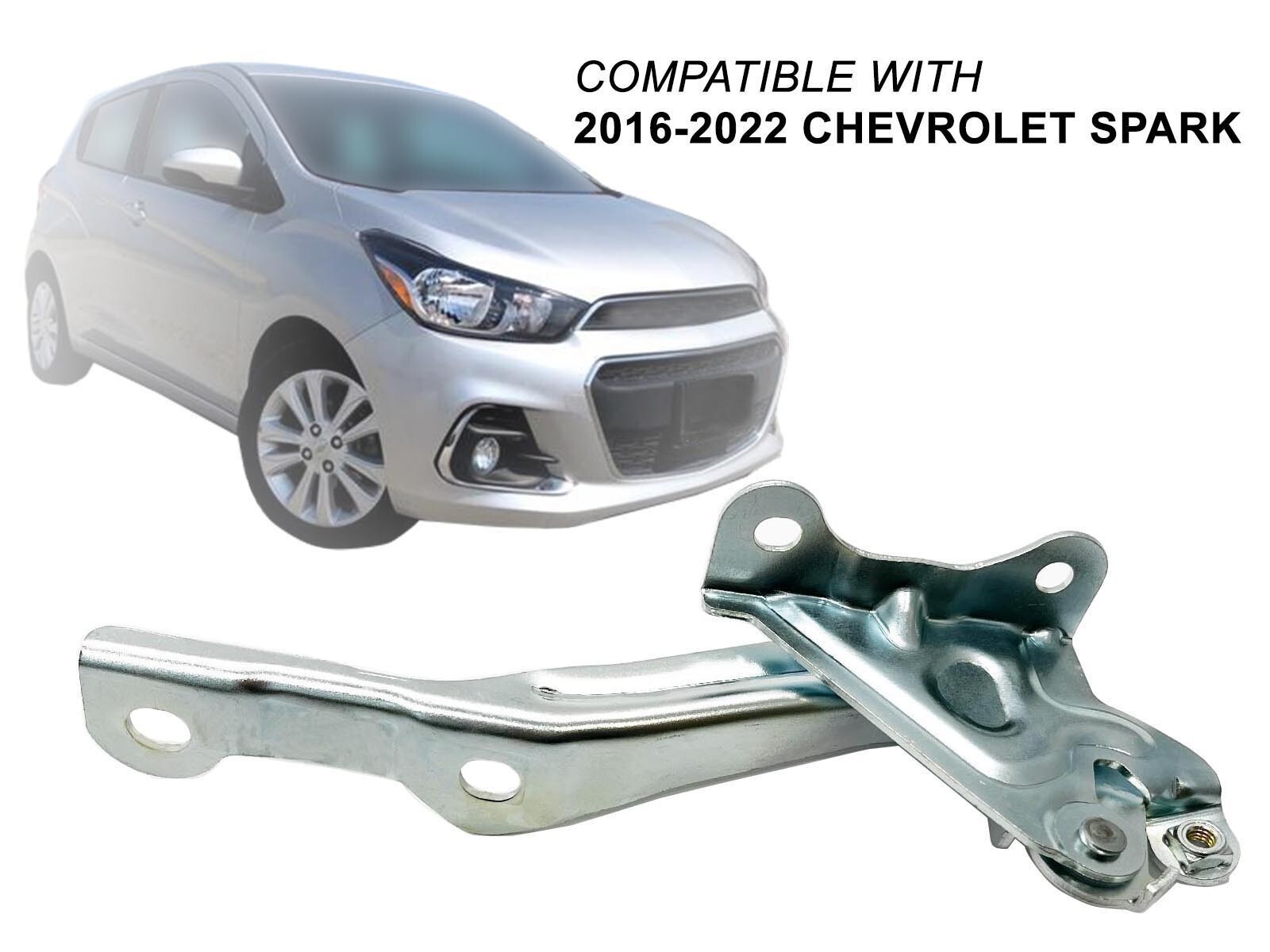 For Hood Hinge Chevrolet 2016 - 2022 Spark Passenger Right RH Side 42333404