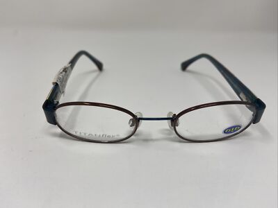 O!O Titanflex Eyeglasses Frame 830026 60 42-19-115 Bronze Green Oval Kids T530
