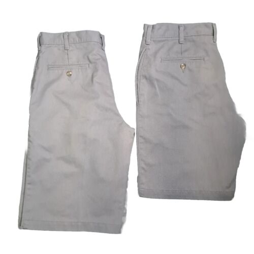 Lotto 2 pantaloncini da lavoro uomo taglia 32 grigi casual usura minore. Mark Twain