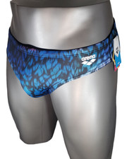 Men's ARENA OMBRE Swim Brief Blue / Pink Multi Size 36