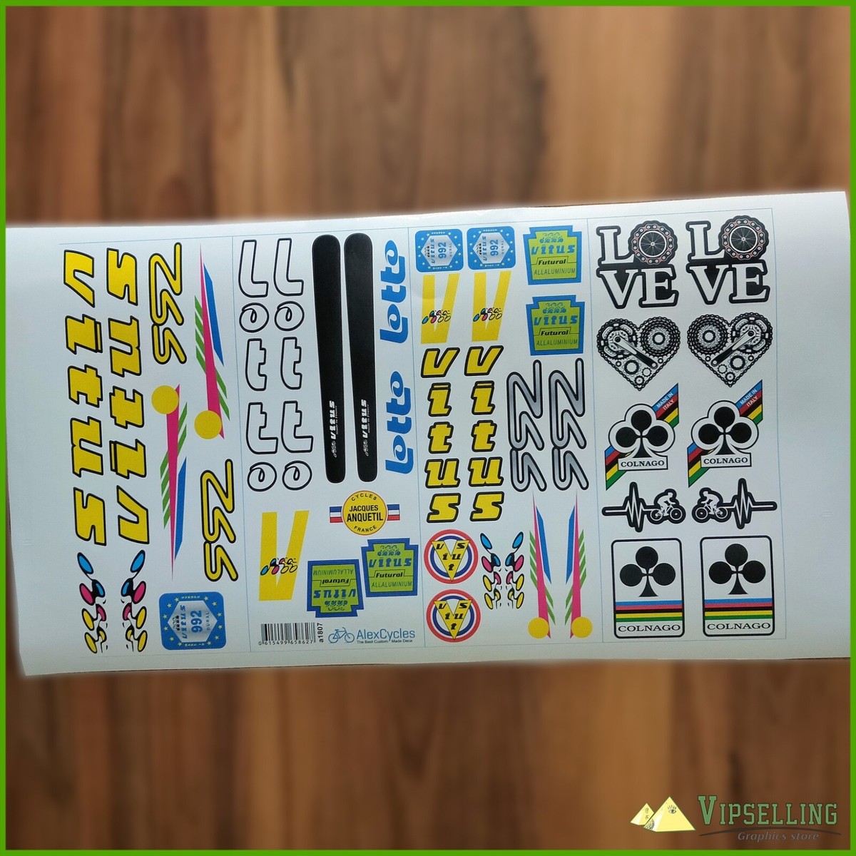 Stickers Déco Vélo ALLELUIA – Fabrication Française (x2)