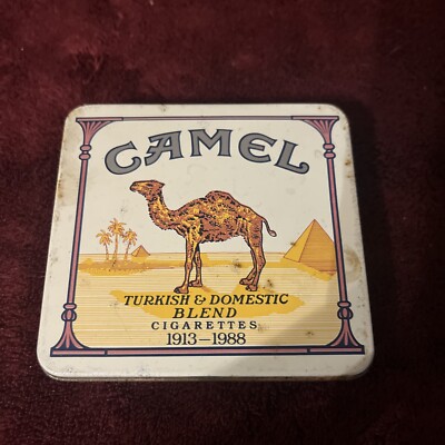 camel cigarettes 75th anniversary Vintage Camel Cigarette 75th Anniversary Tin Special Edition