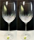 Waterford Lismore Diamond Goblet 2 Goblets Glasses Boxed w/tags # 40002014