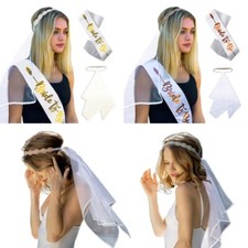 Bridal Veil with Elastic Rhinestone Headband Tulle Wedding Party Long Veil
