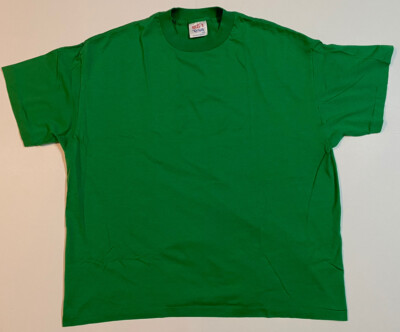 Vtg Selec-T By Tee Jays Blank Green XXL T Shirt Single Stitch Made USA Rare
