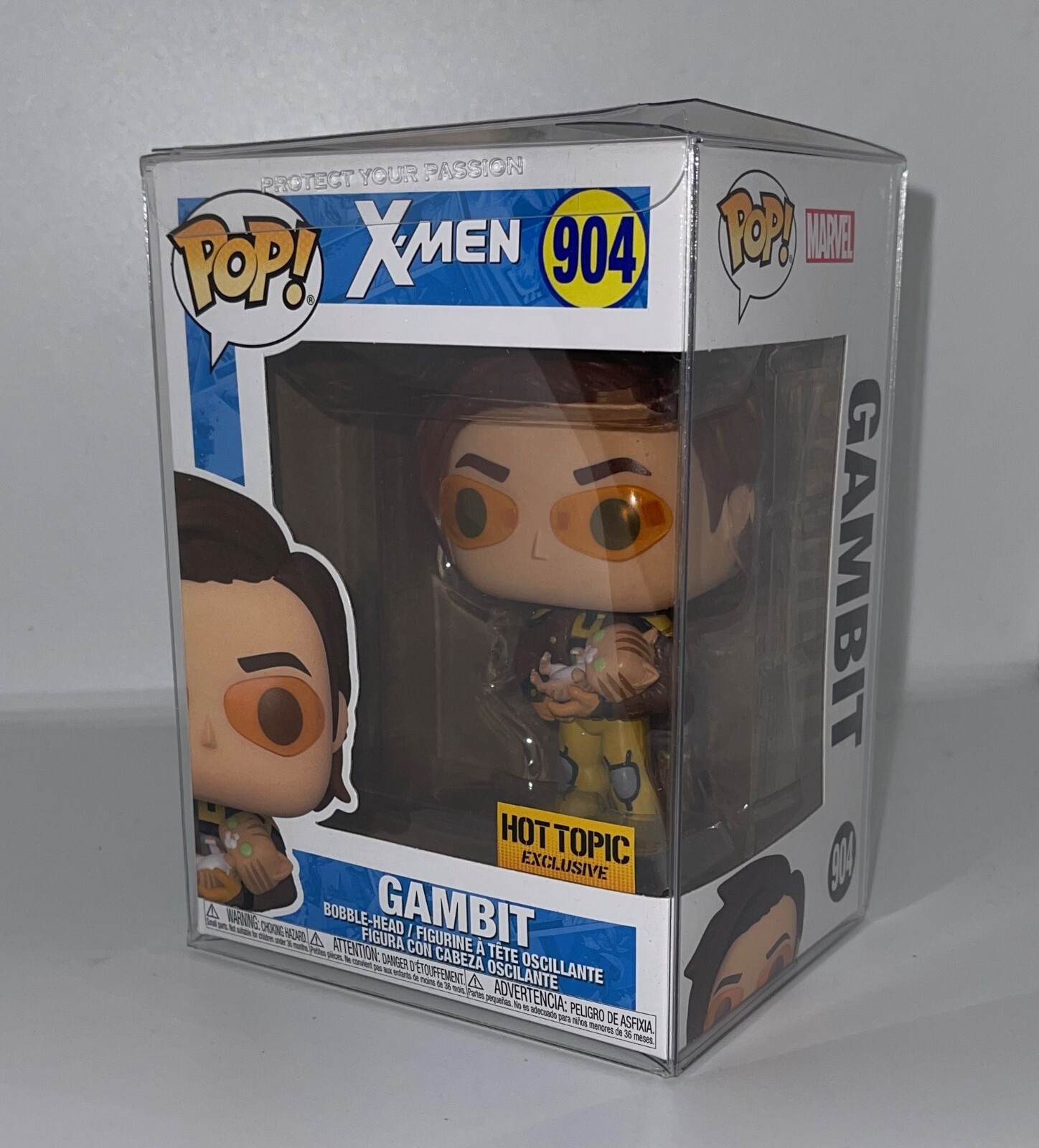 Funko Pop X-Men #904 Gambit Vinyl Figure Hot Topic Exclusive *Pop Protector*