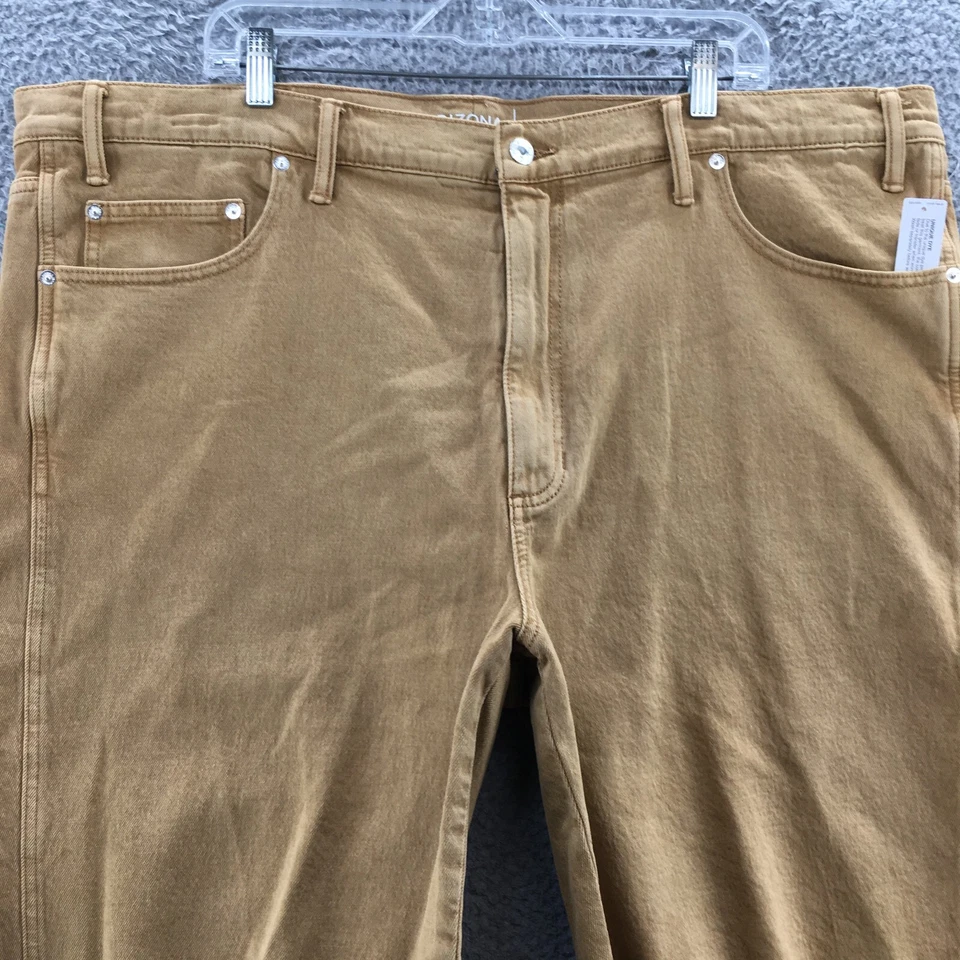 Pantalones Cortos Arizona Jean Co Bermudas Para Hombre 48 (real 47x10) Marrón Mezcla de Algodón Cremallera NUEVO Foto 2 de 4