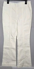 I.n.c. Concepts Women's High-Rise Pull-on Flared Crop Jeans, Bright White Sz 10 