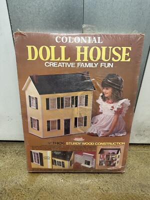 Vintage 70s NEW in Box unassembled Colonial Doll House Skilcraft