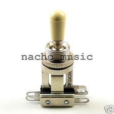 Switchcraft 3-Way Short Toggle Switch w/ Genuine Switchcraft Cream Tip