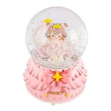 Rotierende Schneekugel mit PrinzessinnenMotiv, mit funkelnden Lichtern, Musik...