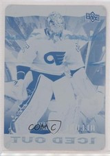 2020 Upper Deck Allure Iced Out Printing Plate Cyan 1/1 Carter Hart #IO-14 0qd