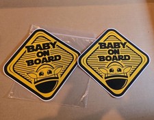 Star Wars Baby an Bord für Auto oder LKW Baby Yoda Grogu The Mandalorian Aufkleber