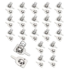 20Pcs Battery Spring Contact 10.5 x 9.5mm Positive Negative Unipolar semicircle 