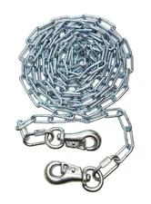 Heavy Duty Dog Runner Chain, Dog Tie-Out for Medium to Large Dogs, Welded Ste...