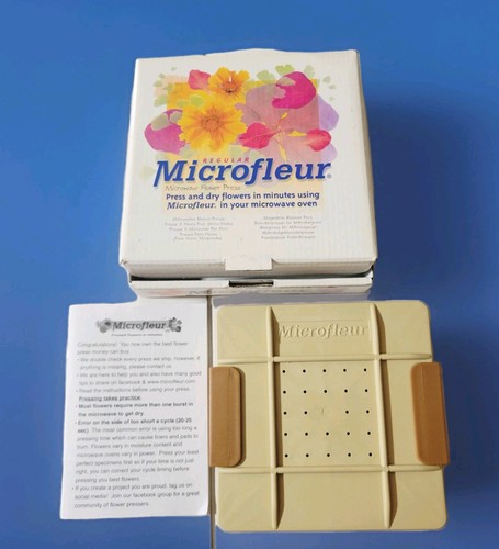 Microfleur Microwave Flower Press Regular With Box & Instructions 