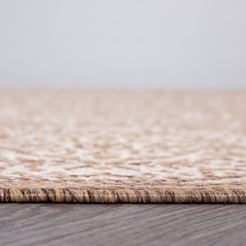 Rugshop Outdoor Rug Transitional Floral Circles Carpet Indoor Outdoor Rugs 8x10 - Picture 3 of 11