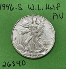 1946-S Walking Liberty Silver Half Dollar 50c Choice AU Abt Uncirculated US Coin