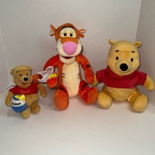 Vintage Winnie the Pooh Plush Stuffed Lot - Tigger Gund Pooh Disney Store 2001