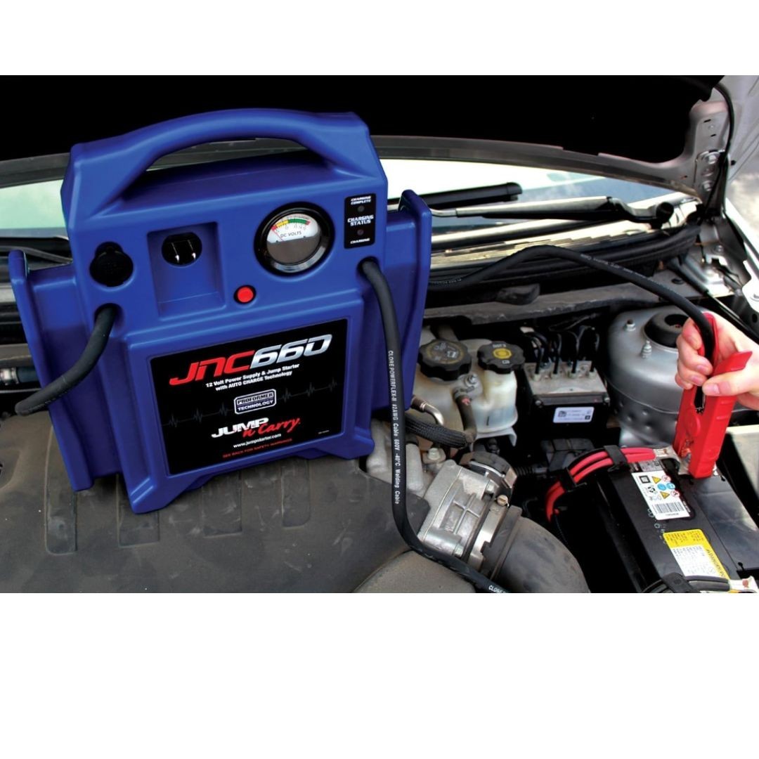 Clore Automotive Jump-N-Carry JNC660 1700 Peak Amp 12 Volt Jump Starter , Blue