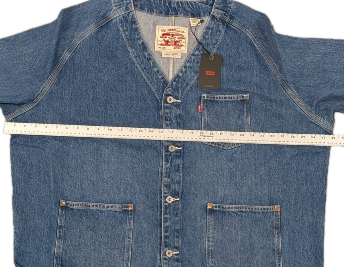 NEW* Size XXL - LEVIS Mens Union Engineer Jacket Denim Cardigan