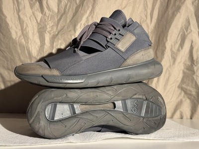 Adidas Y-3 Qasa Men s High Top Sneakers   Vista Gray   Size US 10 Designer Shoes