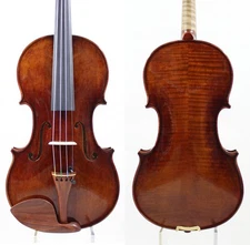 German dark! A Strad Violin 4/4 Copy! #8434 Fine Tone,Fast Response