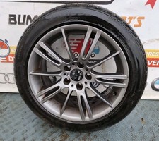 BMW MV3 18" Back Alloy Wheel 8.5J OEM Silver  TYRE 255/45 ZR18 Thread 6.4
