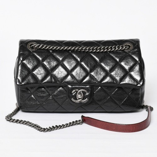 Excellent Condition CHANEL S Flap W Chain Shoulder Bag No. 19 Coco Mark Vintage